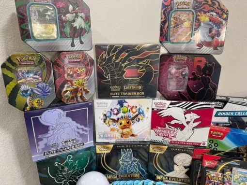 Wholesale pallets of new and sealed Pokémon cards