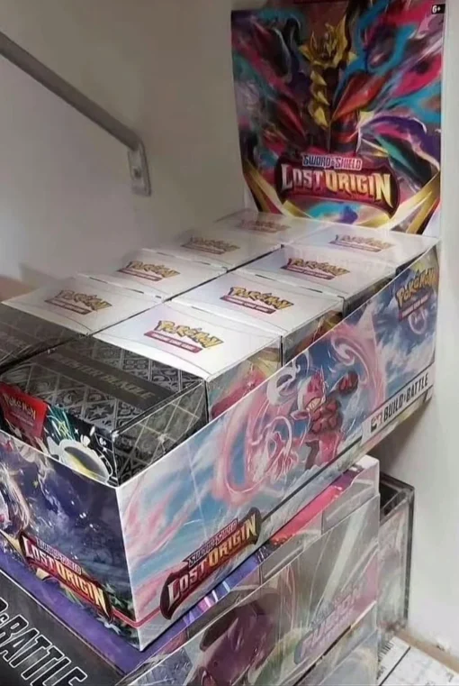 Wholesale pallets of new and sealed Pokémon cards