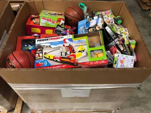 pallets of new toys