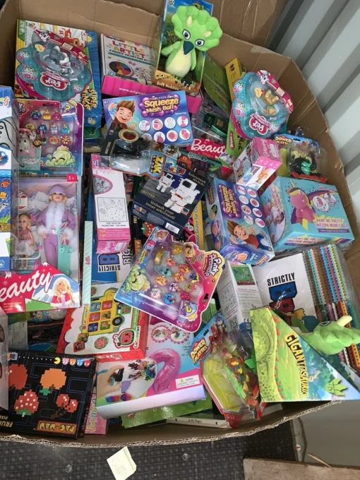 pallets of new toys