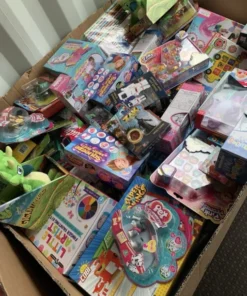 Pallets of toys being liquidated